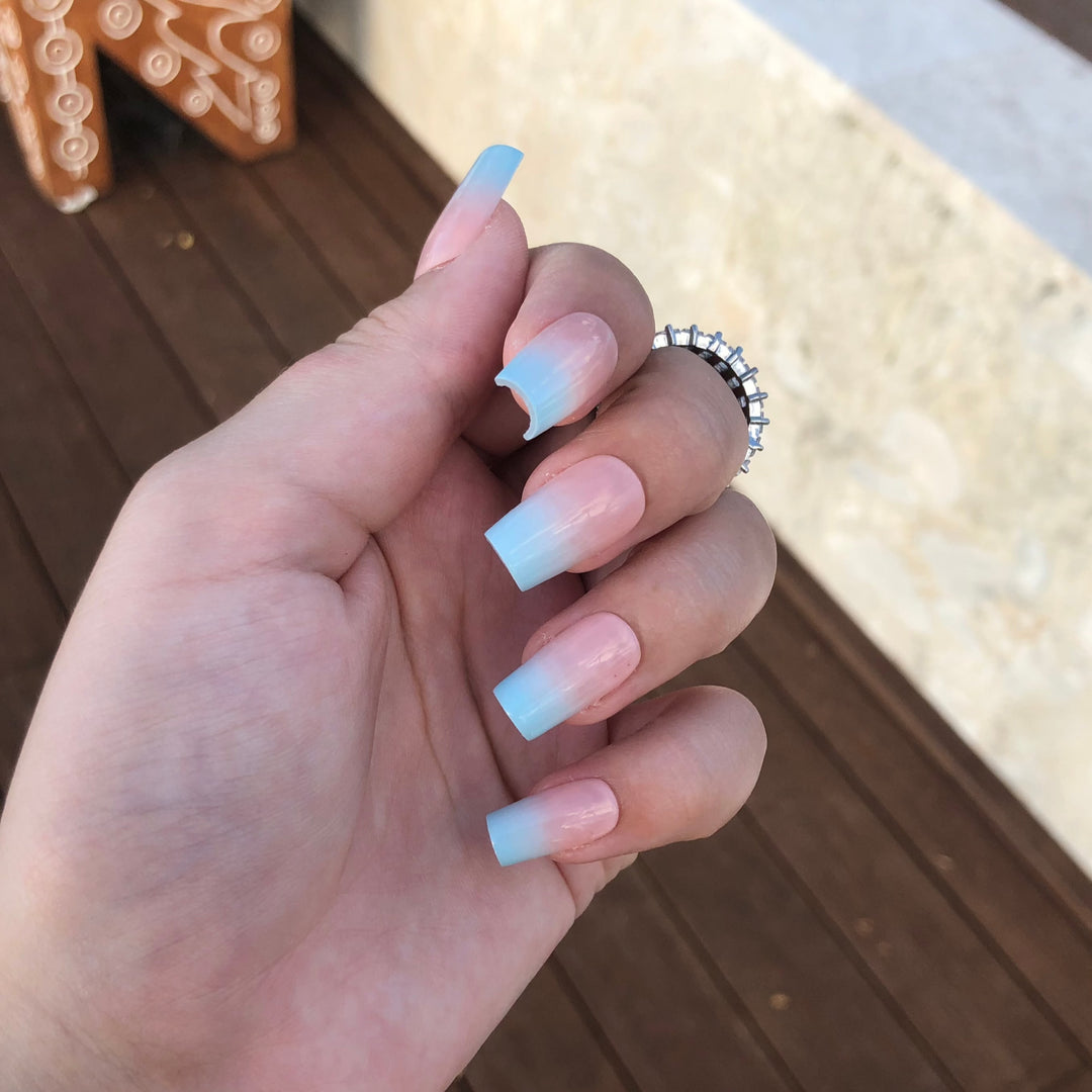 Baby Blue Ombré