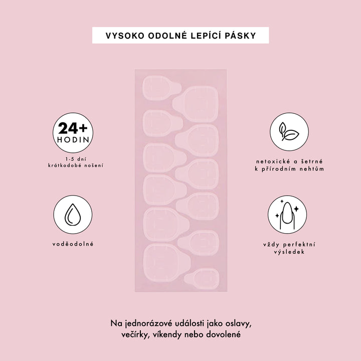 MUST HAVE pro aplikaci páskami - Lepící pásky na 20 použití + Dehydrátor