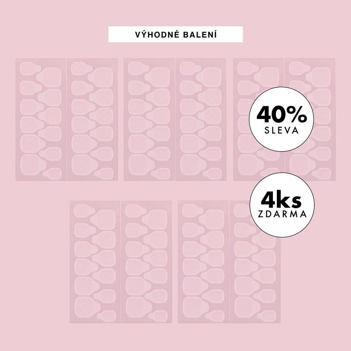 Balíček Gelových Lepících Pásků | Extra šetrné k přírodním nehtům