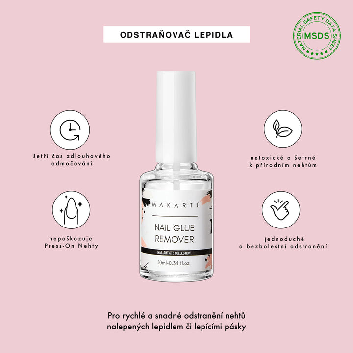 Lepidlo a Odstraňovač Lepidla na Nehty | Odolné a Jednoduché