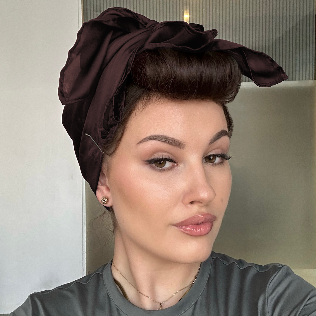 Šátek na ochranu během spánku | HNĚDÁ