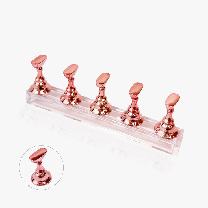 Magnetické stojánky na nehty (5ks) | Rose Gold CLASSIC