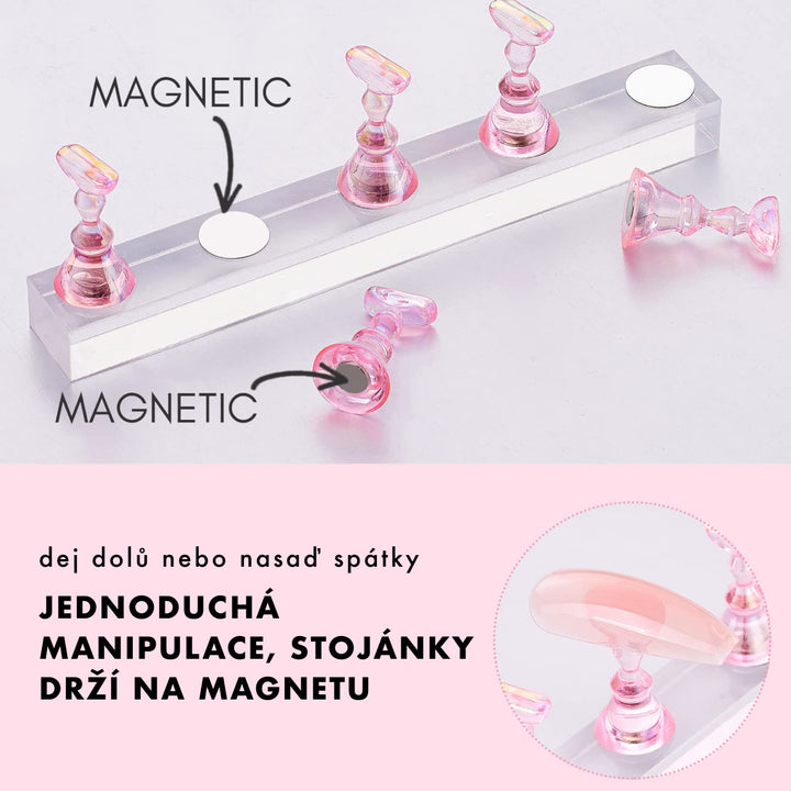 Magnetické stojánky na nehty (5ks) | Pearl MINI